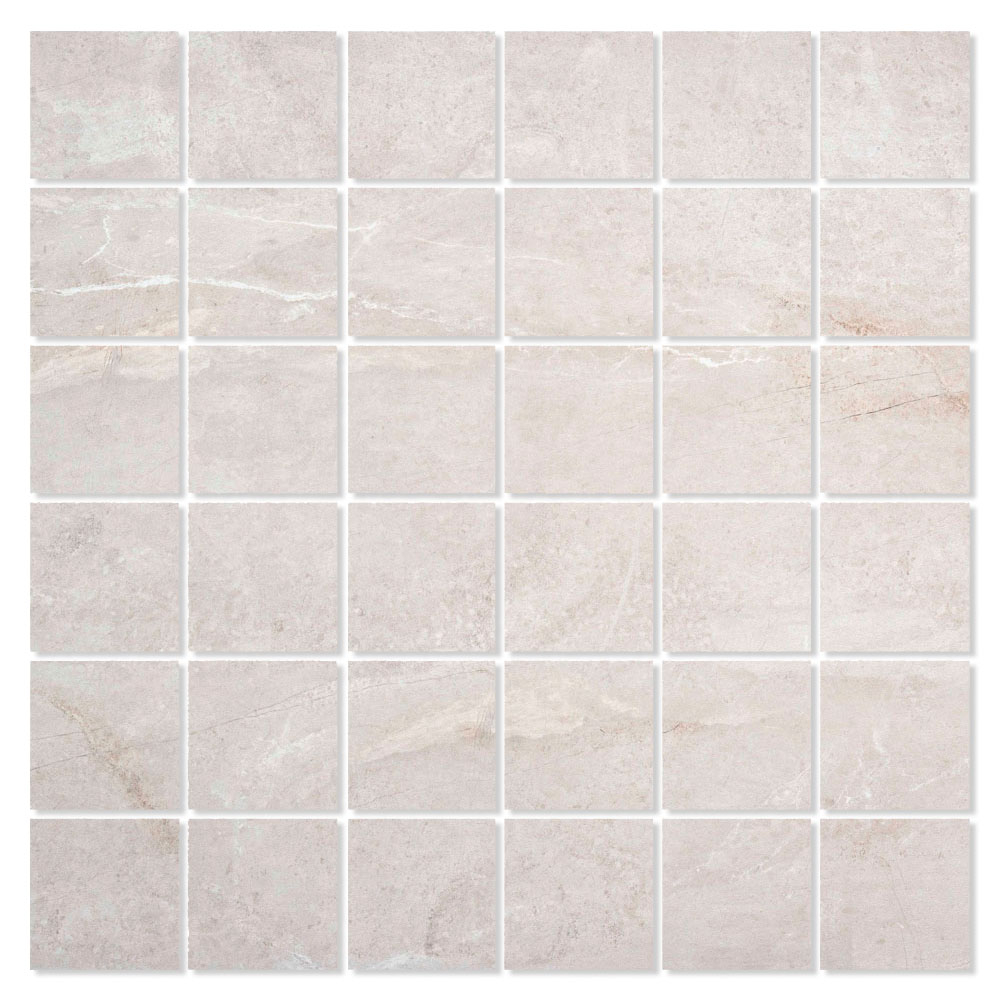 Mosaikkflis Eastriver Lys Grå Matt 30x30 (5x5) cm